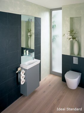 Maximaler Komfort auf kleinstem Raum! Tonic Guest ist ein innovatives Konzept fürs Gäste WC und vereint Möbel, Waschbecken, Aramtur, Spiegel und Accessoires mit vielen unterschiedlichen Gestaltungsmöglichkeiten und das bei minimalsten Abmessungen von 50 x 27 cm